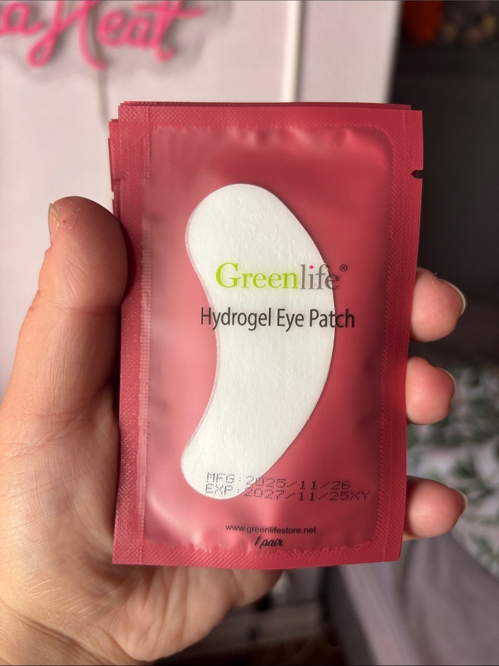 Greenlife Hydrogel Eye Patch for Eyelash Extensions Pack of 24